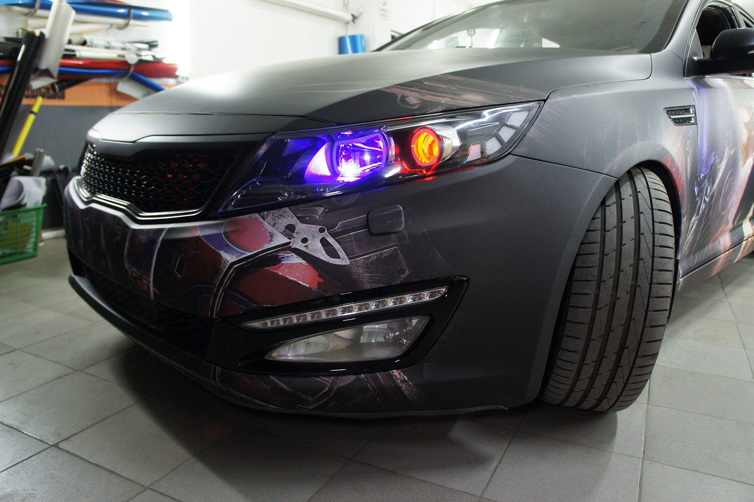 Оклейка пленкой Kia Optima