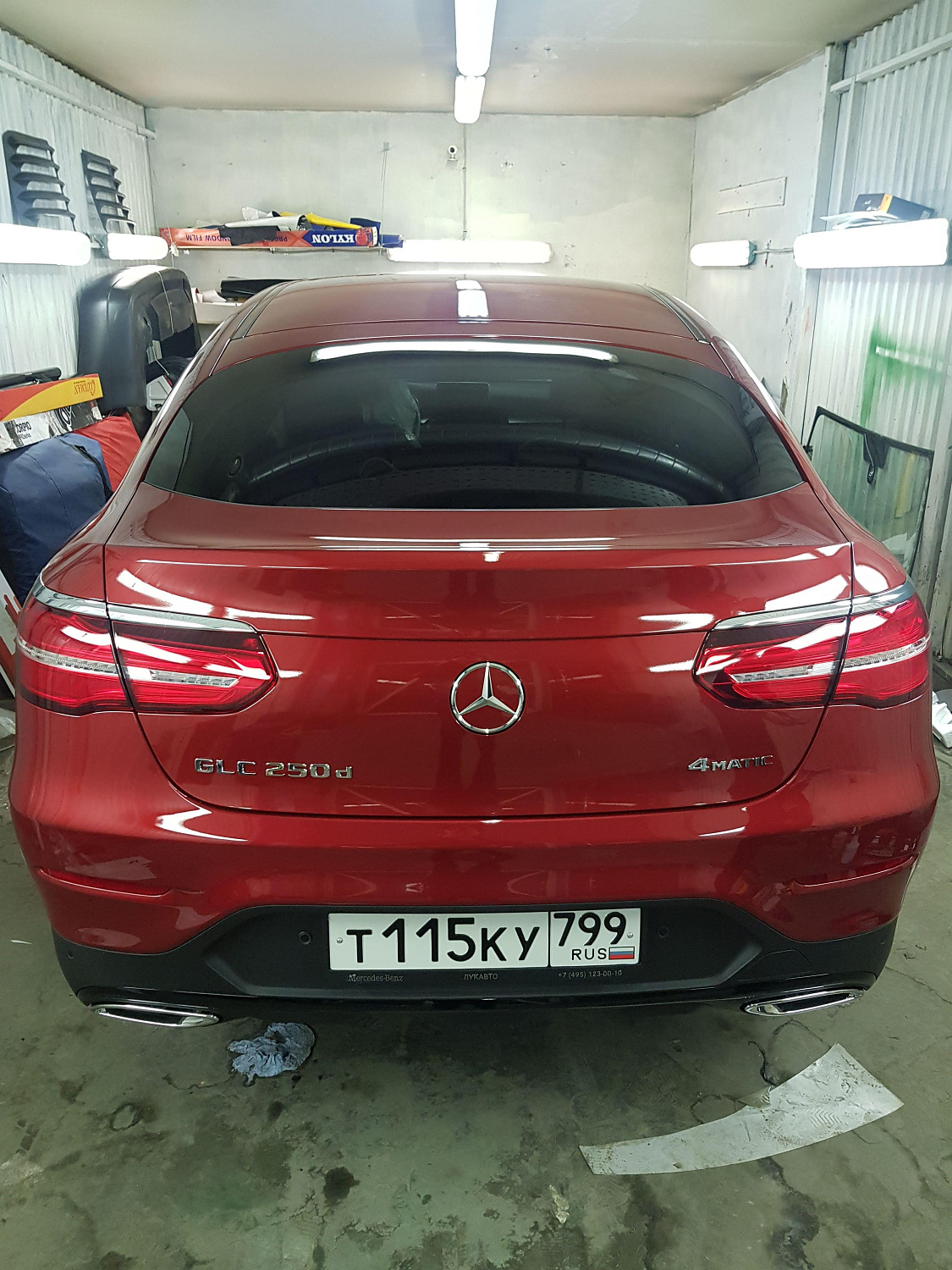 Оклейка полиуретановой пленкой Mercedes GLC